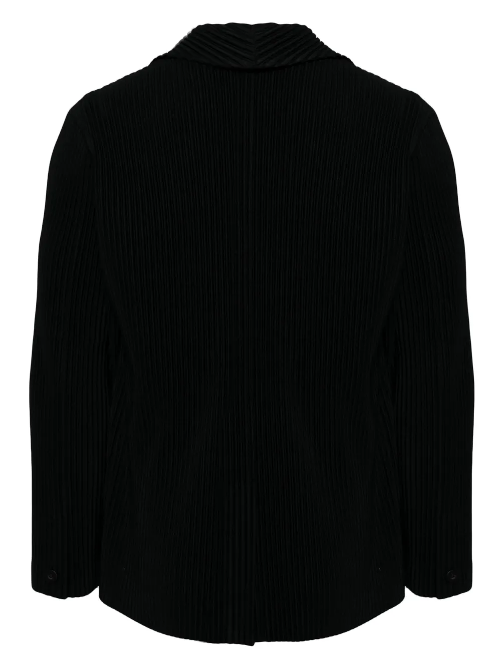 Homme Plissé Issey Miyake plissé-effect single-breasted blazer - Zwart