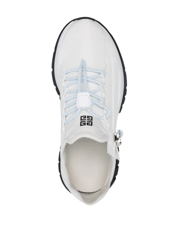 GIVENCHY ロゴ&ジップディテール Spectre スニーカー*WHITE Spectre sneakers in synthetic leather in - white/black