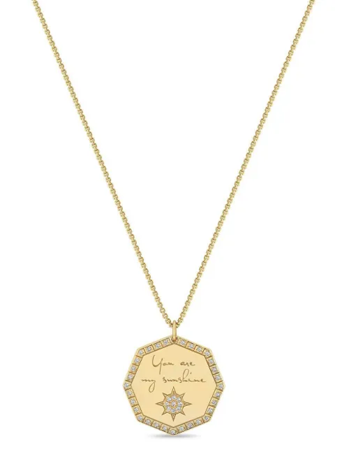 Collier You Are My Sunshine en 14ct - Zoë Chicco - Modalova