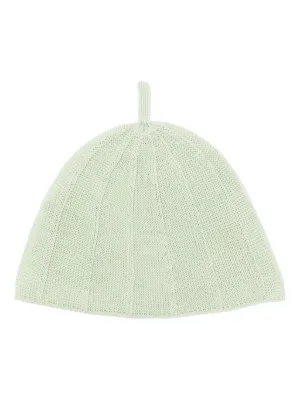 issey miyake ニット 帽子 イッセイミヤケ ISSEY MIYAKE 美品 巾着型 ニット帽 ウール