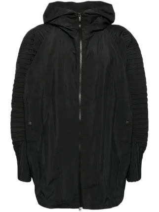 Homme Plissé Issey Miyake Cascade フーデッドジャケット | ブラック