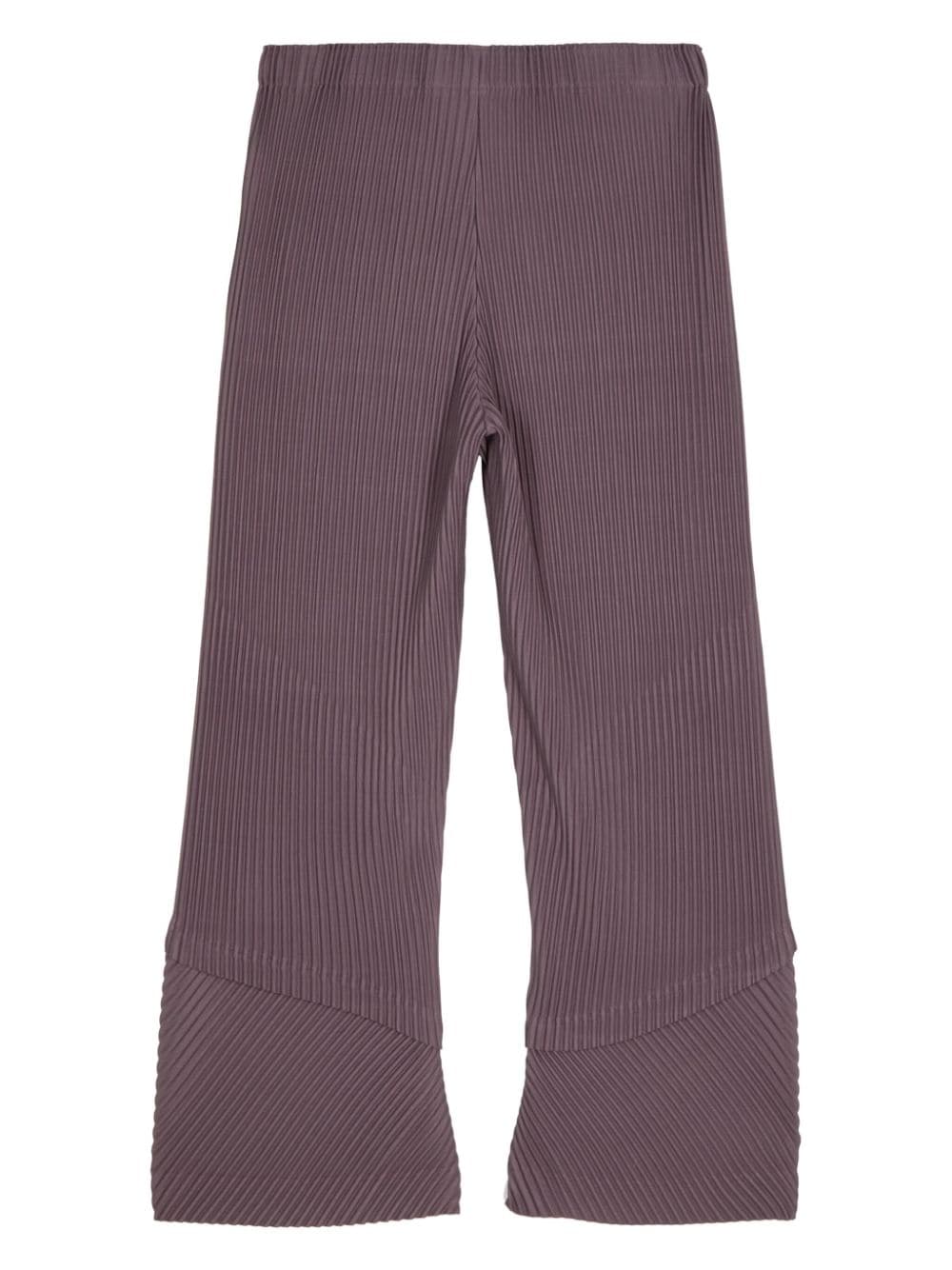 Shop Issey Miyake Aerial Plissé Trousers In Violett