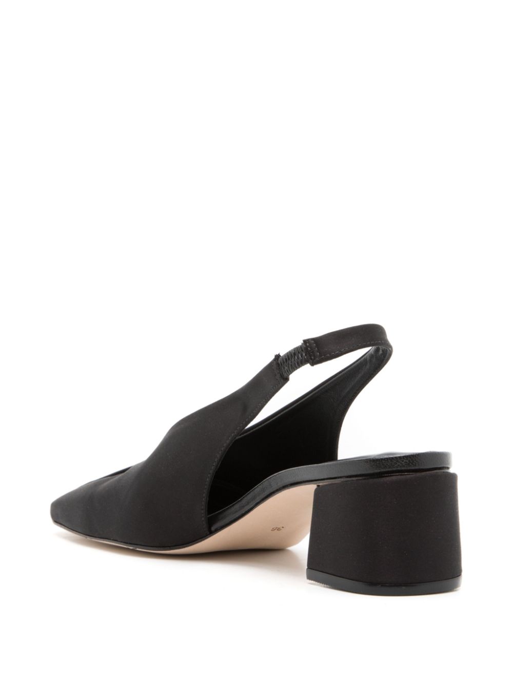 STUDIO CHOFAKIAN SLINGBACK LEATHER PUMPS 