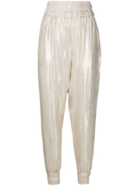 Lethicia Bronstein Bibiana foiled tapered trousers