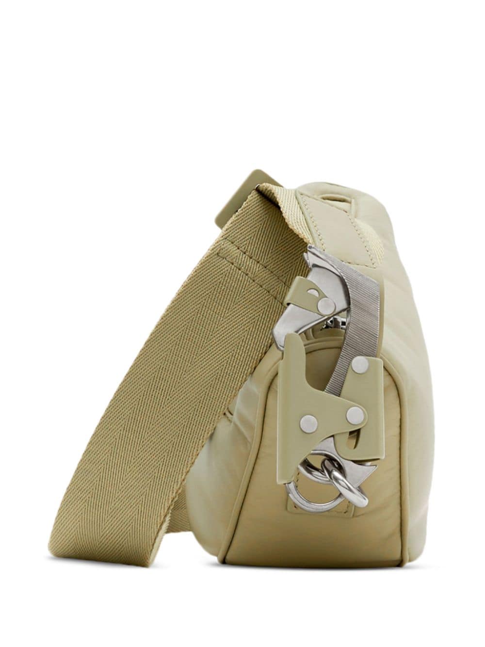 Shop Burberry Shield Crossbody Bag In Neutrals