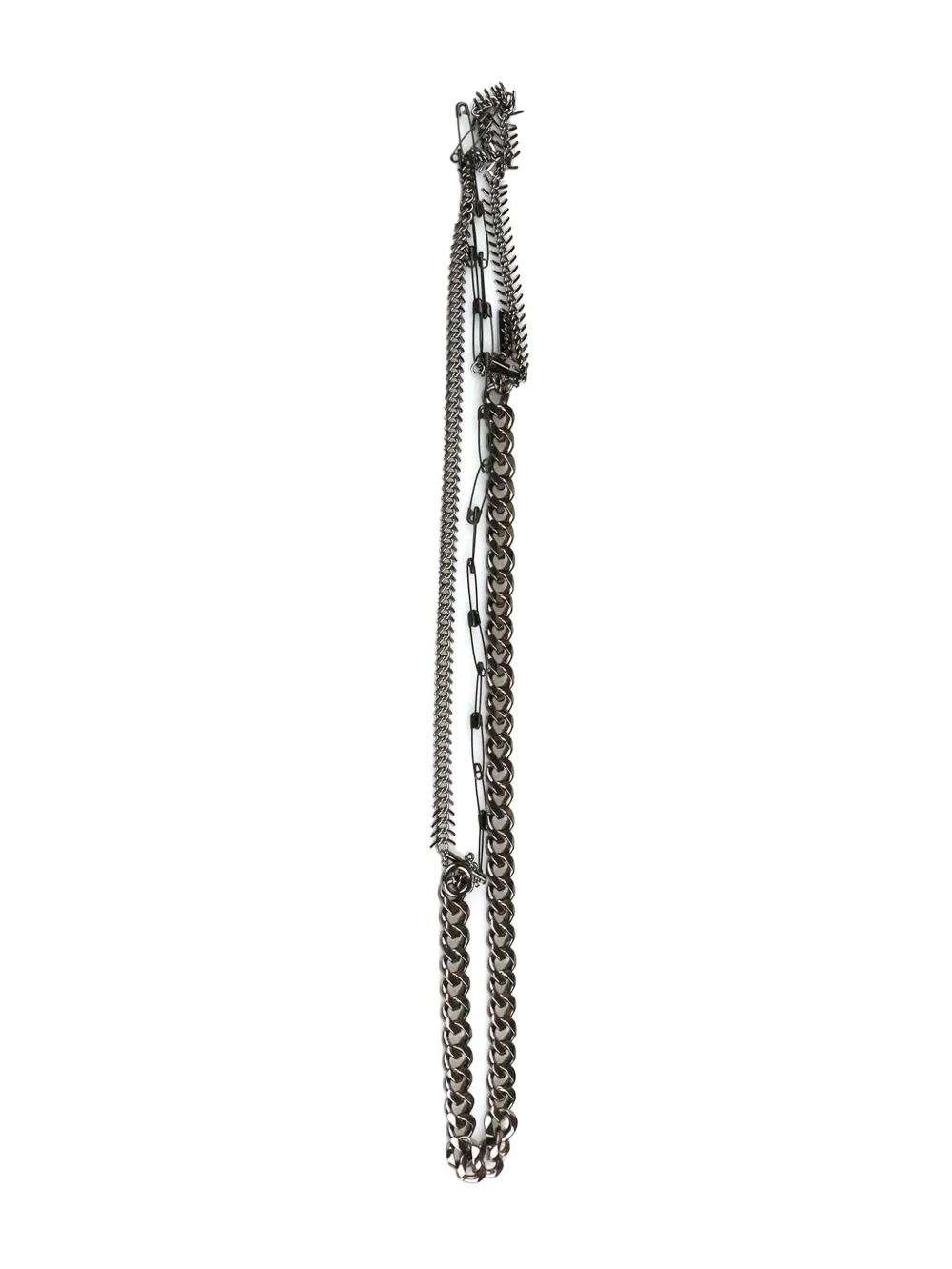 Yohji Yamamoto Drievoudige halsketting - Zilver