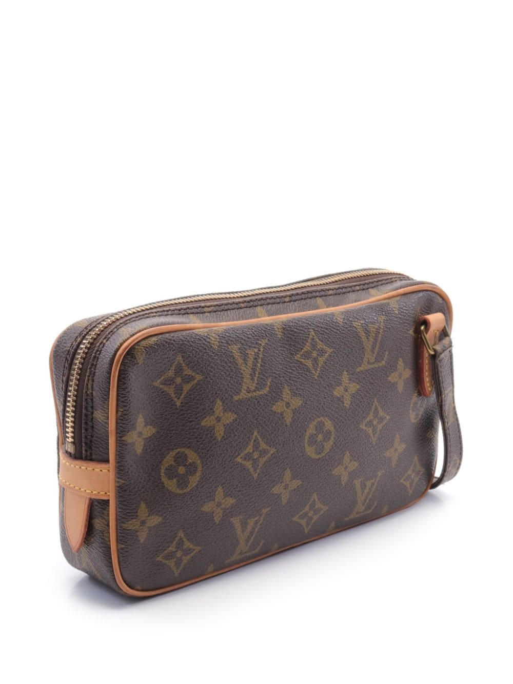 Pre-owned Louis Vuitton 1988  Marly Bandouliere Crossbody Bag In Brown