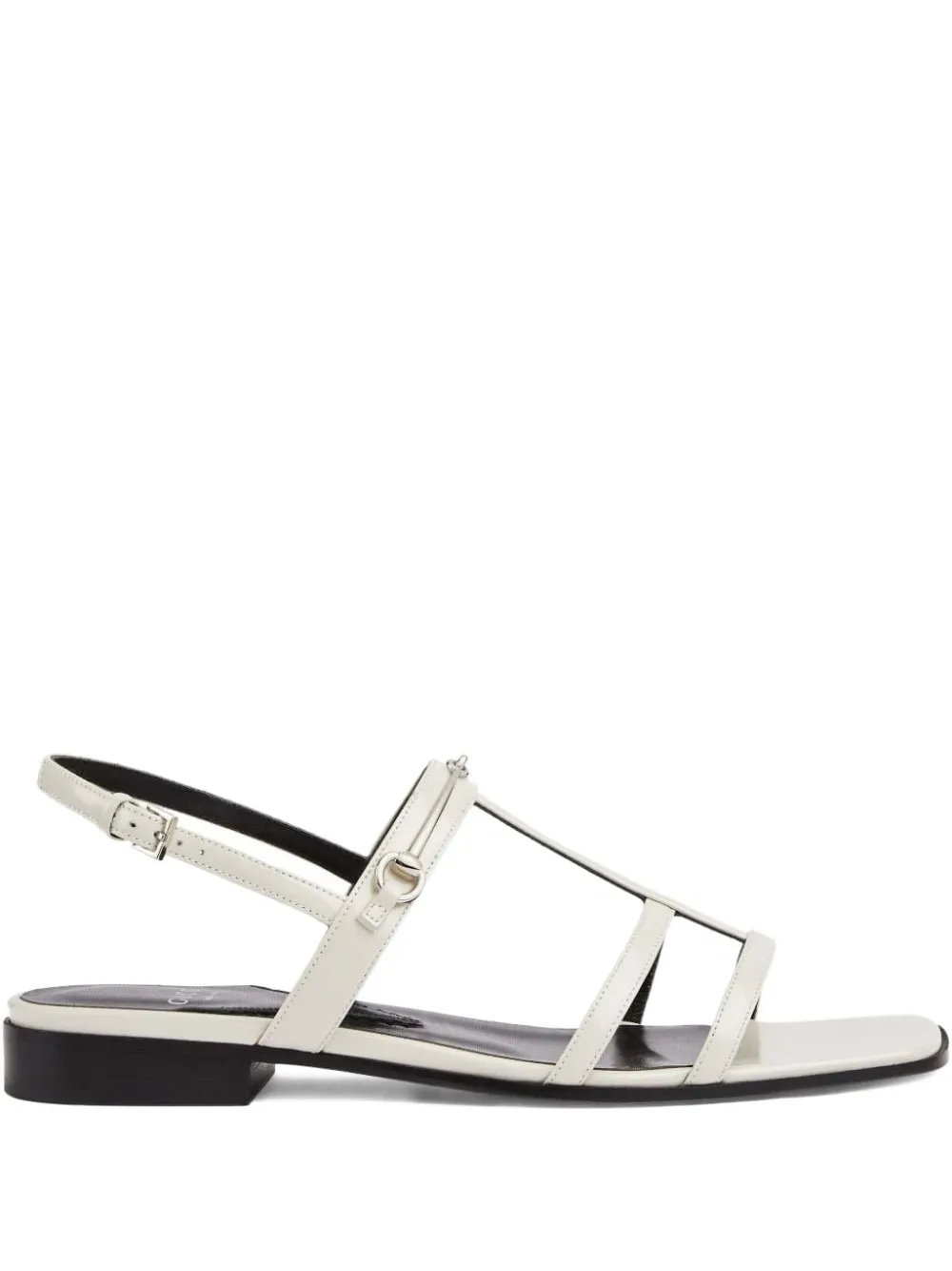 Gucci Horsebit leren sandalen Wit