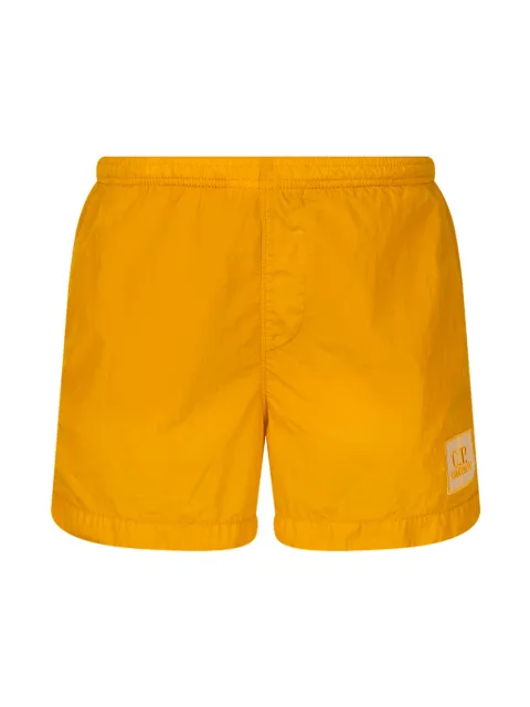 C.P. Company Kids logo-patch swim shorts
