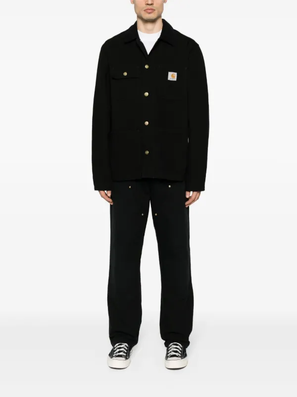 M*5様 １０'S　carhartt　アドバタイジングピン UNION MADE Carhartt WIP Michigan organic-cotton Jacket | Black | FARFETCH ZA
