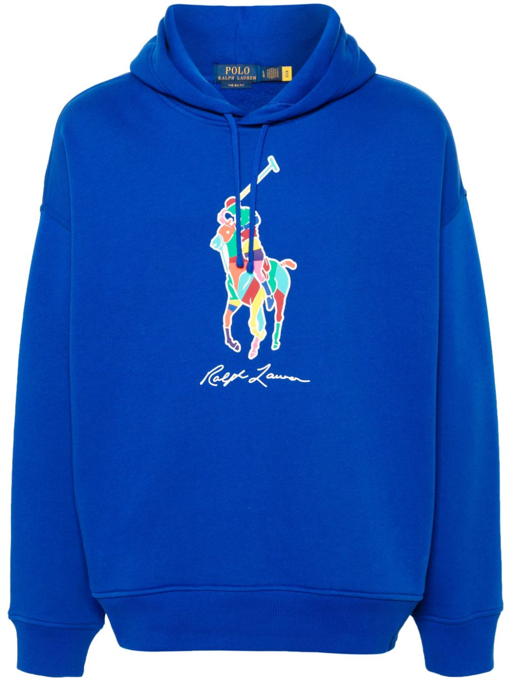 Polo Ralph Lauren Polo Pony-motif Hoodie In Blue