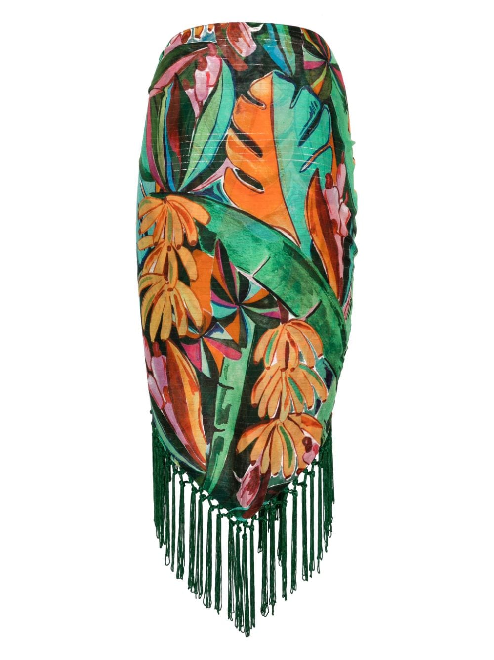 FARM Rio Banana Foliage sarong - Groen