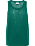 Drôle De Monsieur open-knit tank top - Green