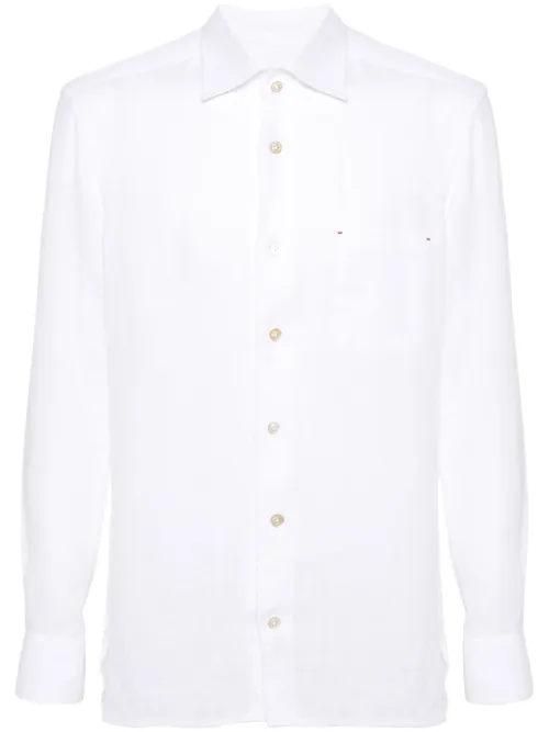 Kiton chemise Nerano en lin - Blanc - Kiton - Modalova