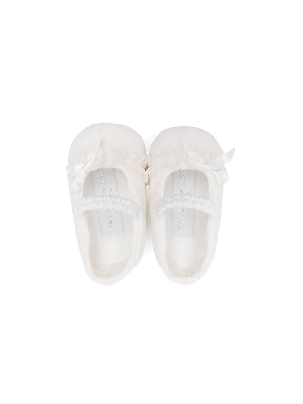Shop Colorichiari Ruffled-tulle Ballerinas In White