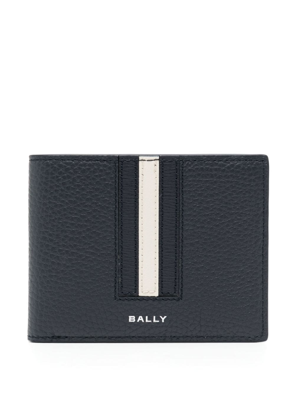 Bally Logo-print Leather Wallet In Blue