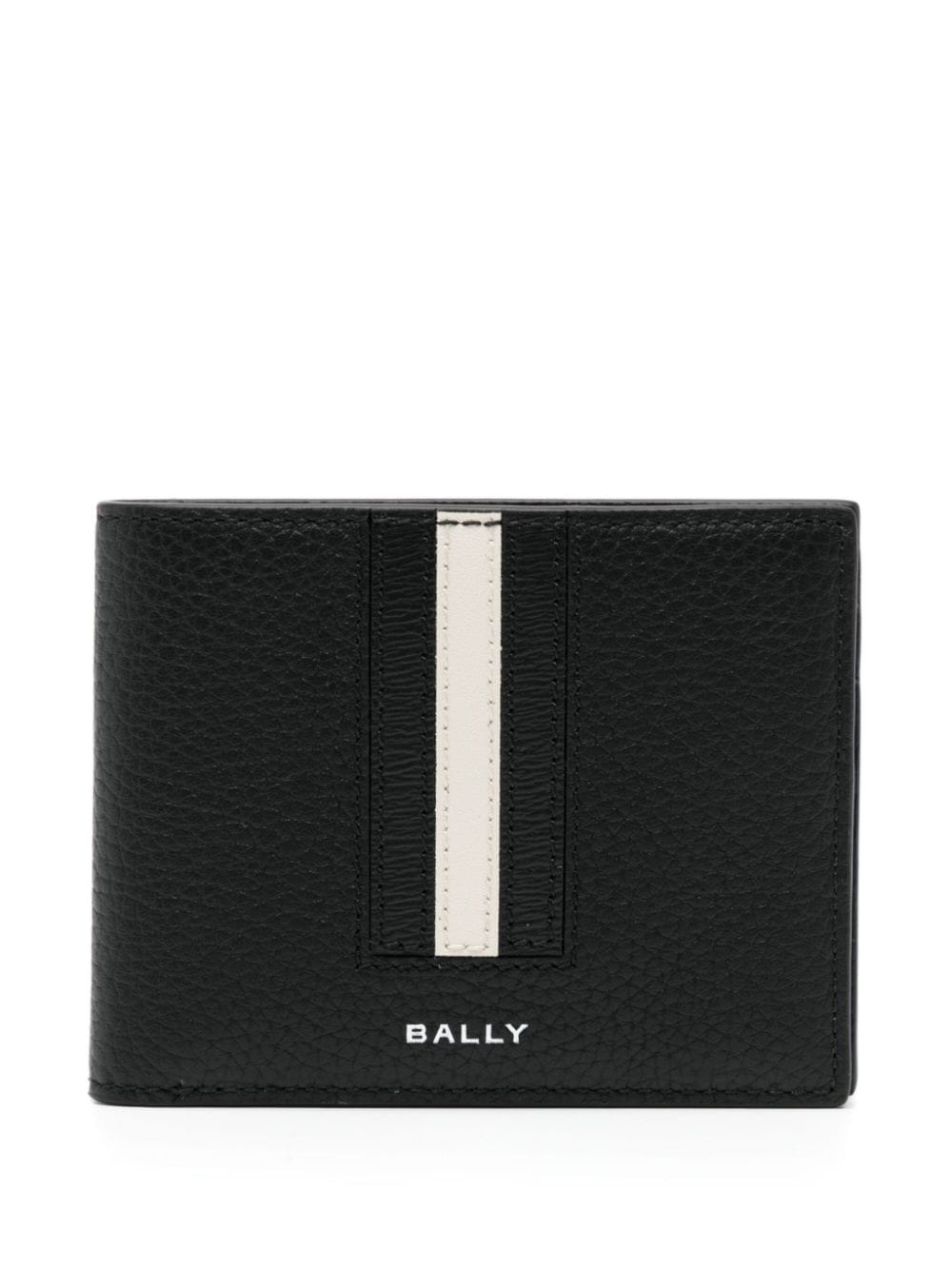 Bally Logo-print Leather Wallet In Black