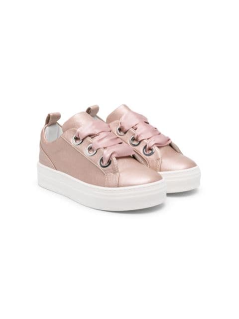 Colorichiari lace-up leather sneakers