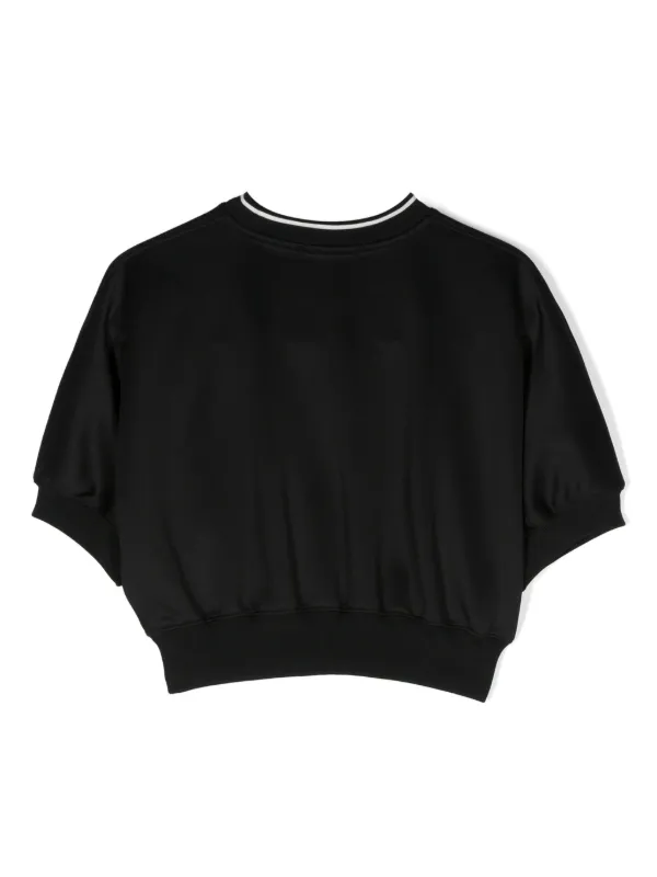 Calvin Klein Kids logo-tape Jersey Sweatshirt Black FARFETCH PH