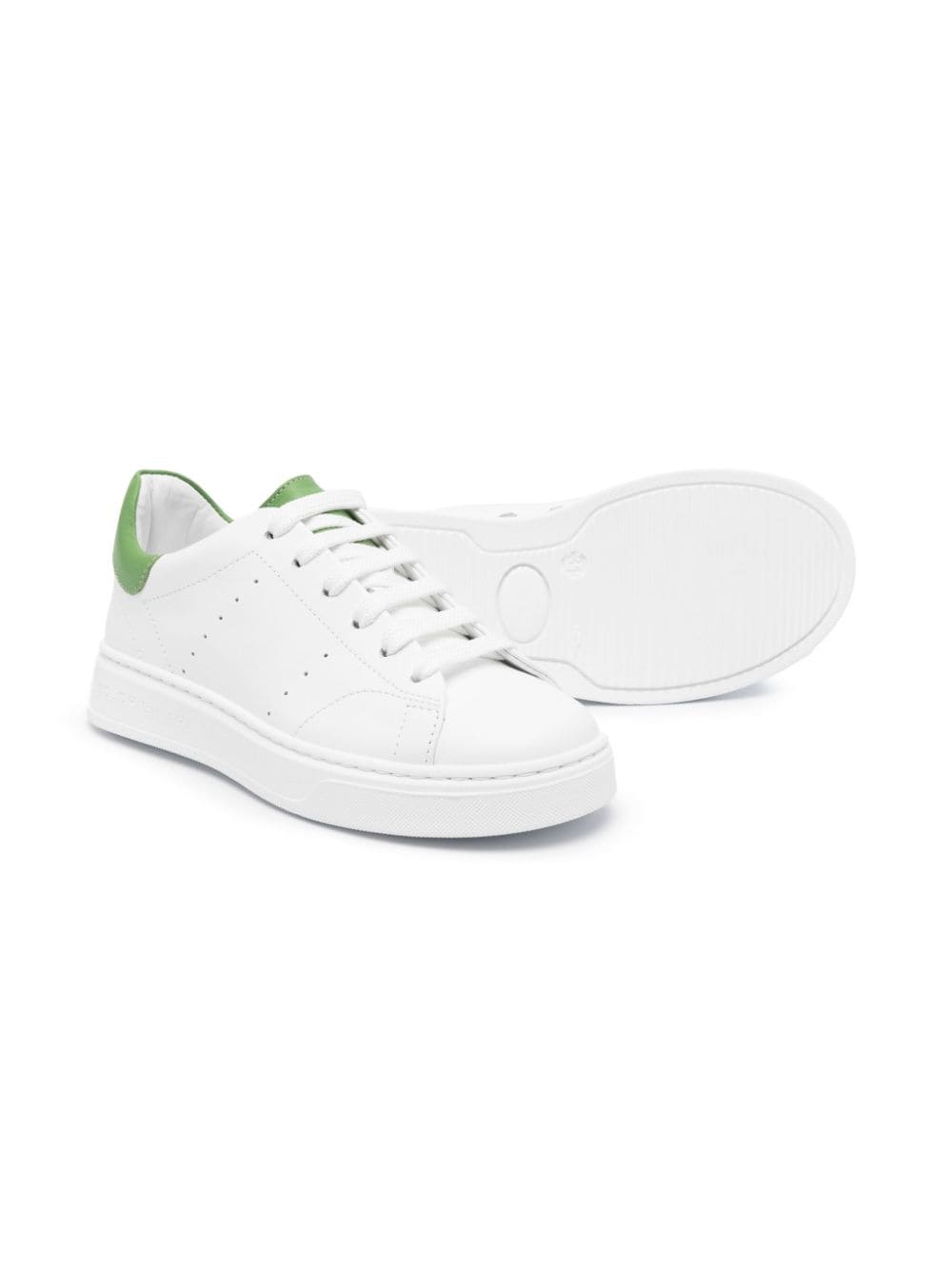 Shop Colorichiari Colourblock Leather Sneakers In White