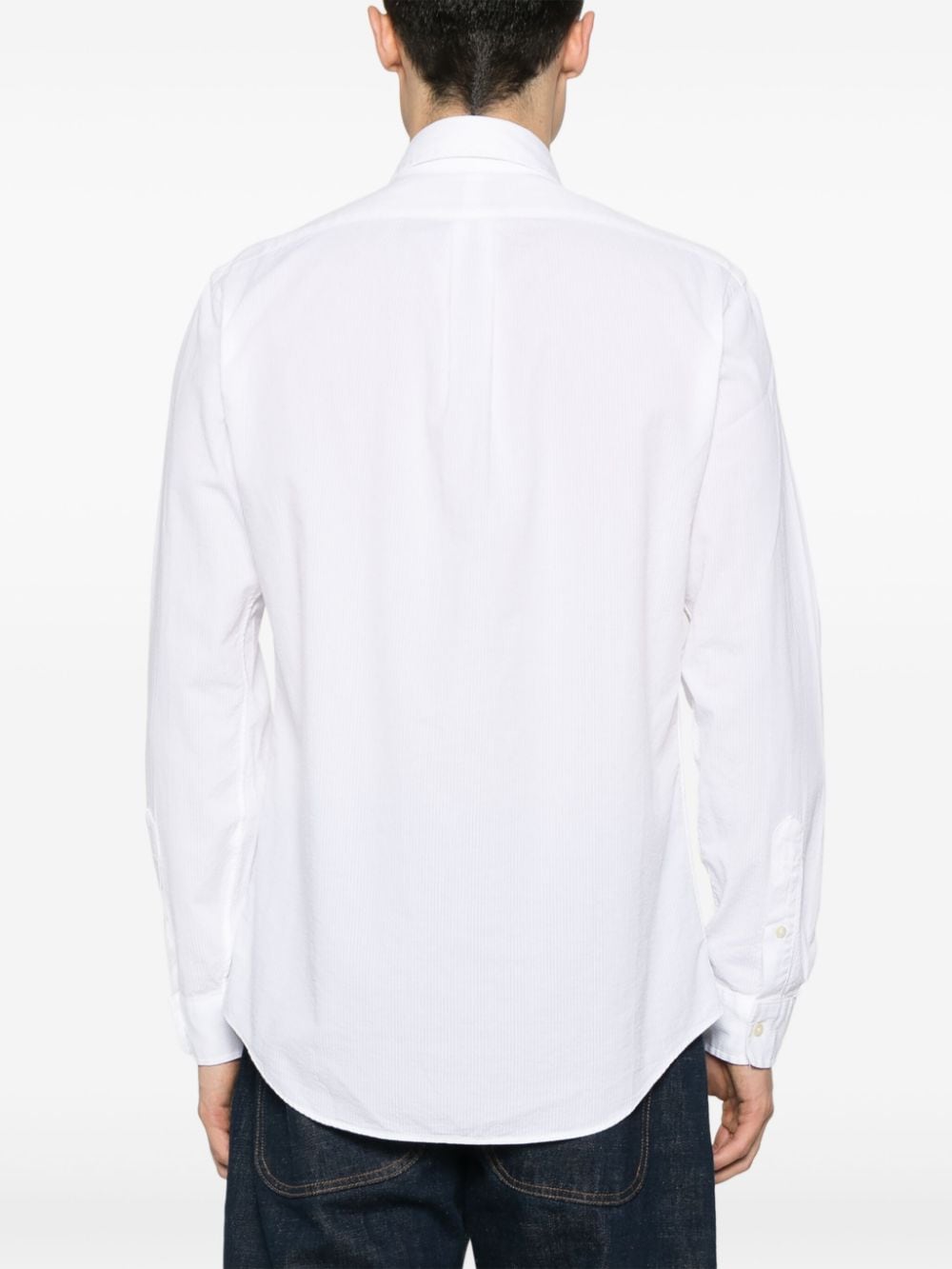 Shop Polo Ralph Lauren Embroidered-logo Cotton Shirt In Weiss