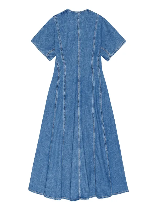 GANNI Future Denim Maxi Dress | Blue | FARFETCH