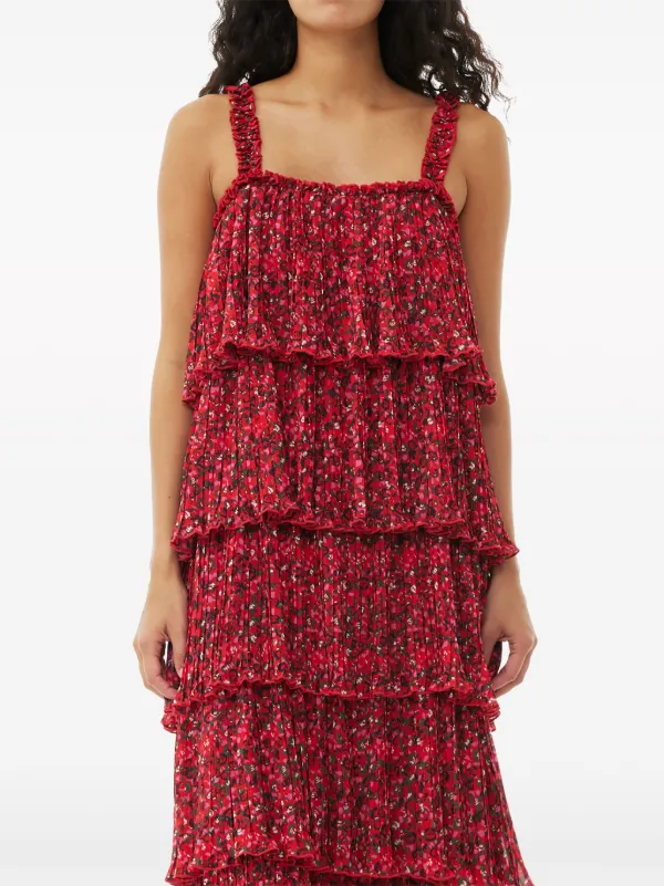 ganni red sequin dress GANNI FW23 Collection Runway Red Sequin Mini