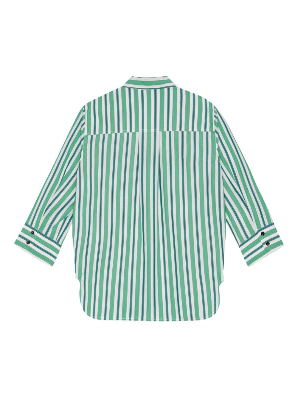 GANNI organic-cotton striped shirt Women