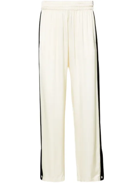 BLUE SKY INN stripe-detail straight-leg trousers