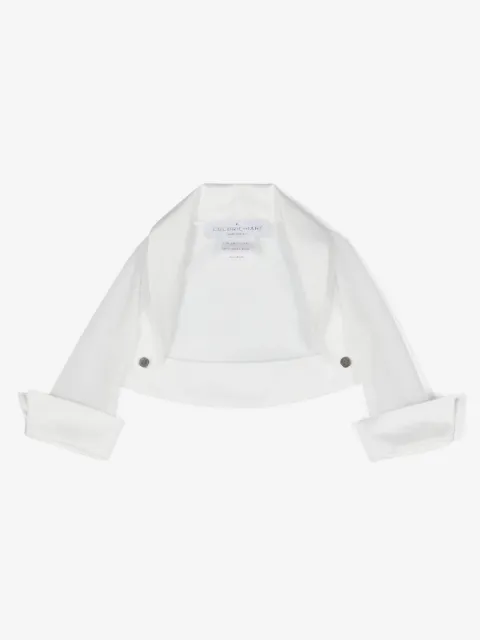Colorichiari satin-trim mesh jacket