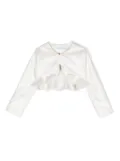 Abel & Lula cropped bolero jacket - White