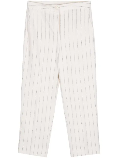 Semicouture pinstriped cropped trousers