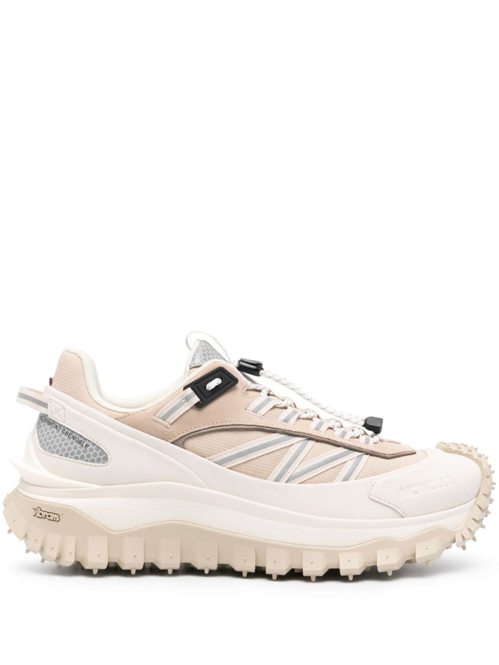 Shop Moncler Trailgrip Reflective-detail Sneakers In Neutrals