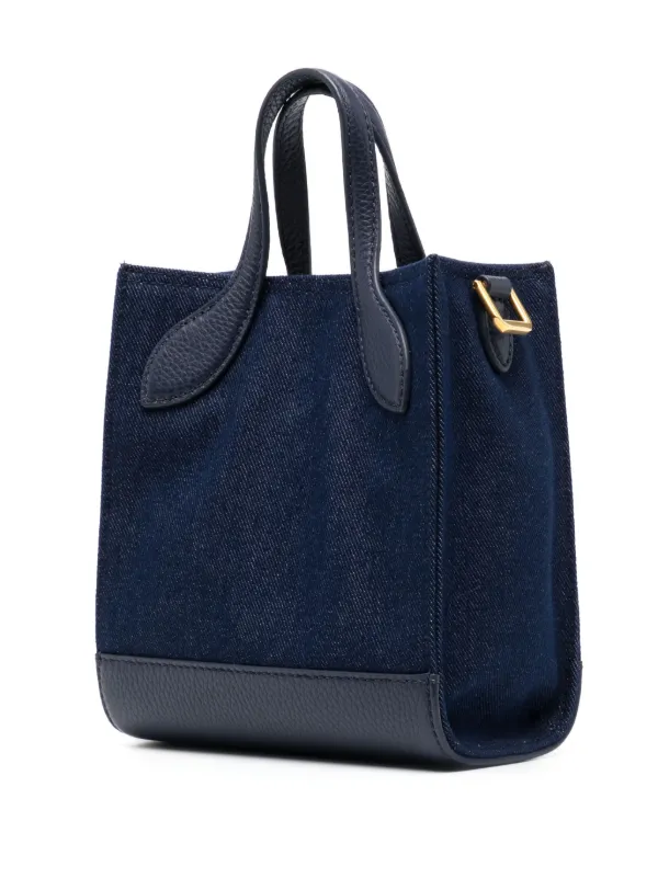 Bally logo-print Denim Tote Bag | Blue | FARFETCH