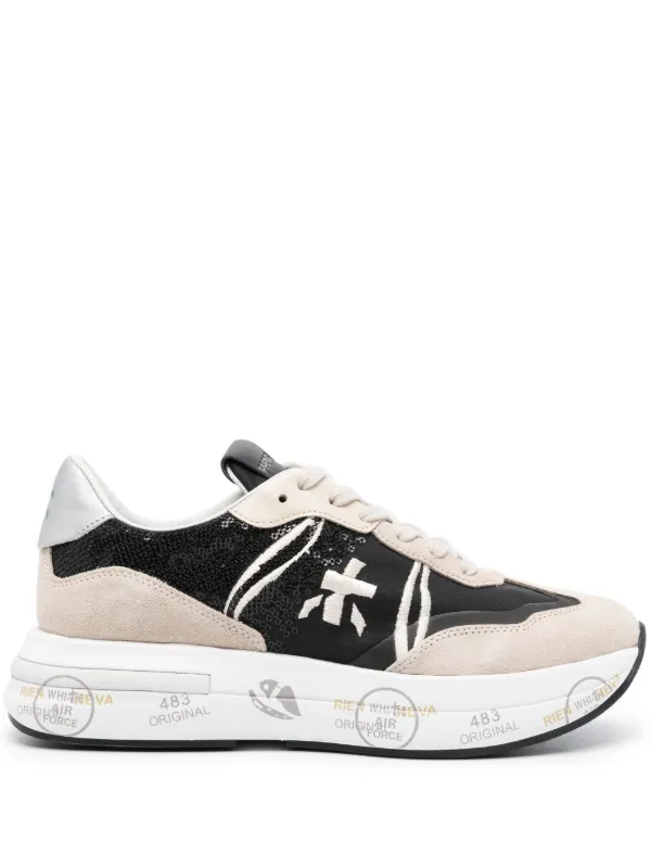 Premiata Cassie スパンコール スニーカー | ブラック | FARFETCH JP