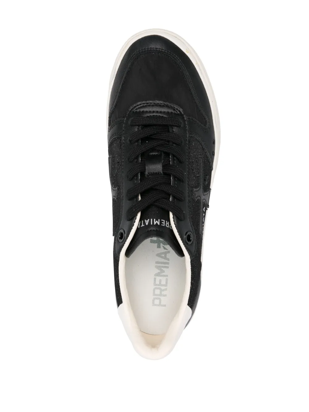 Premiata Micol 7014 Platform Sneakers In Leather In Black
