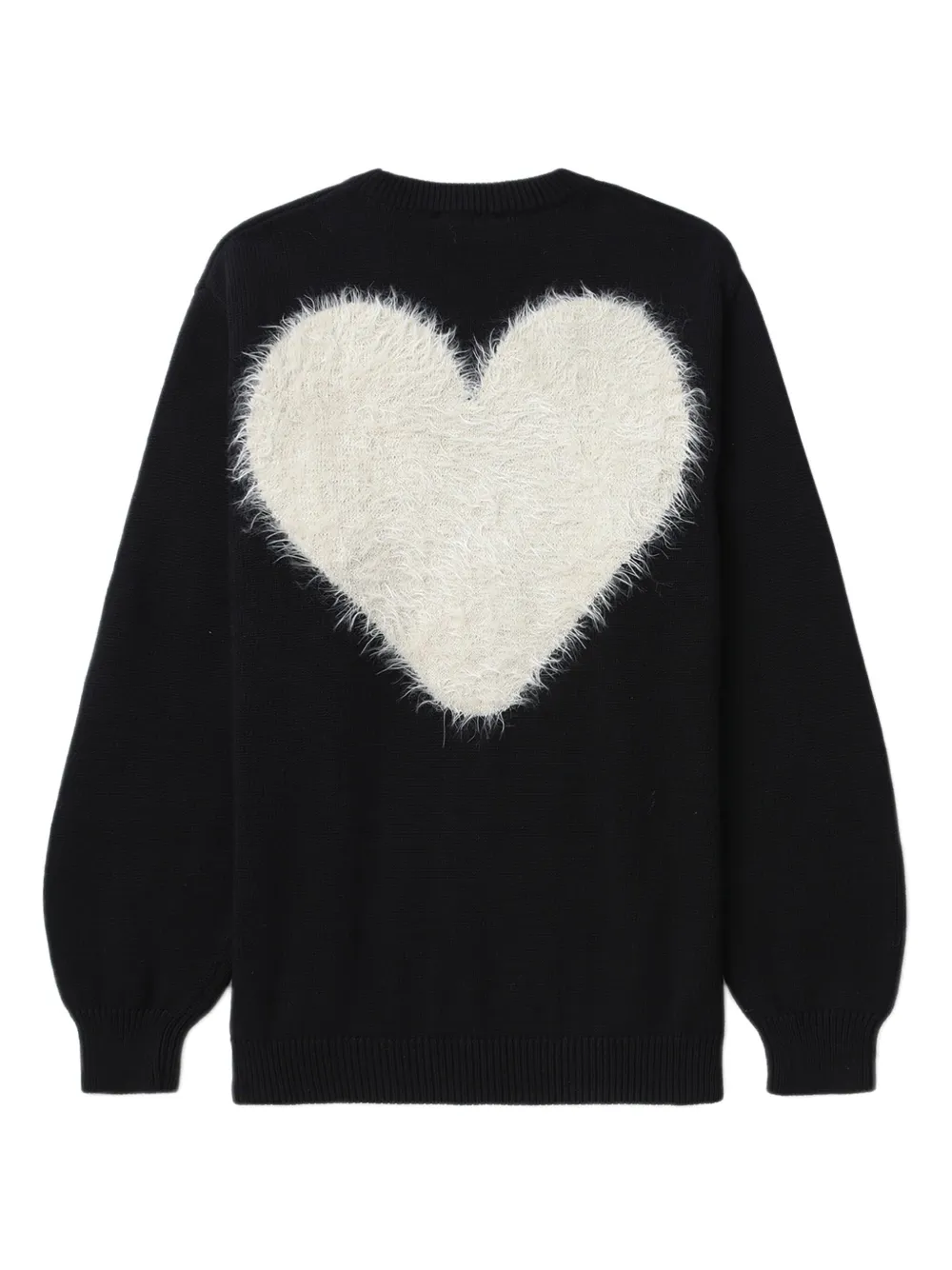 Heart-Motif Cotton Jumper