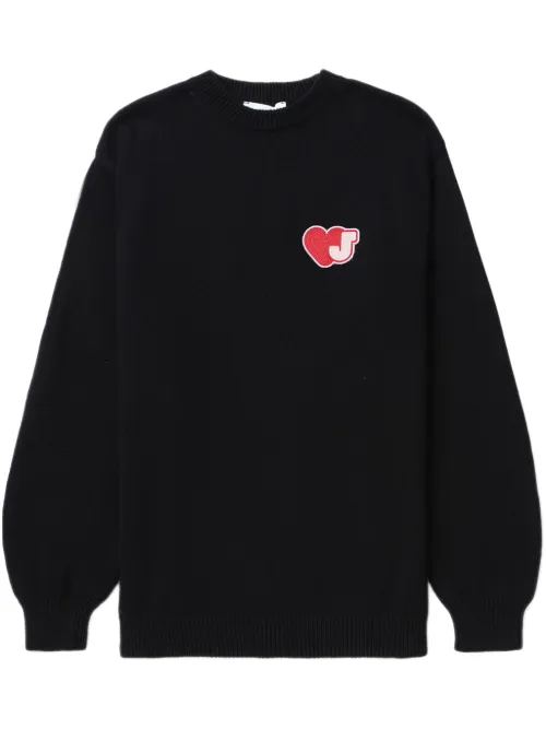 Pull en coton à motif cœur - Joshua Sanders - Modalova