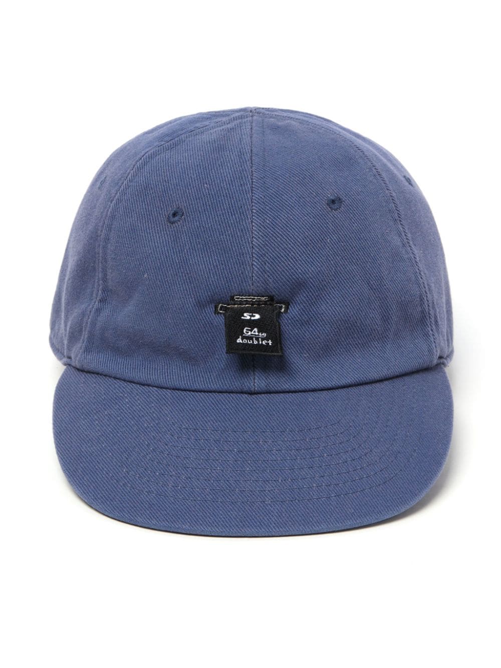 Shop Doublet Appliqué-detail Corduroy Cap In Blue