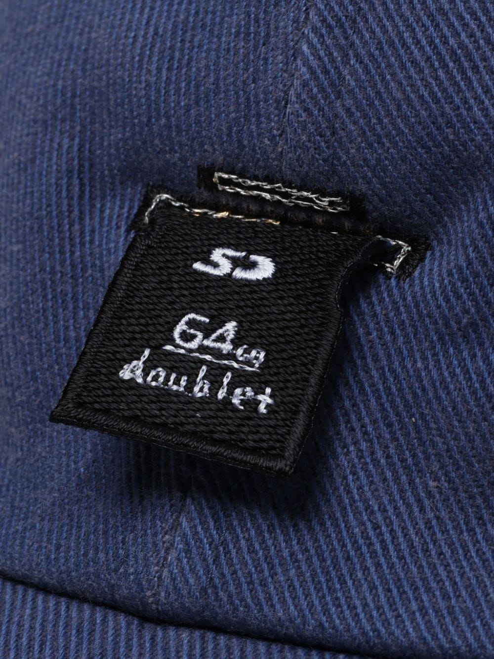 Shop Doublet Appliqué-detail Corduroy Cap In Blue