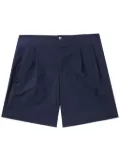 Kolor pleated tailored shorts - Blue