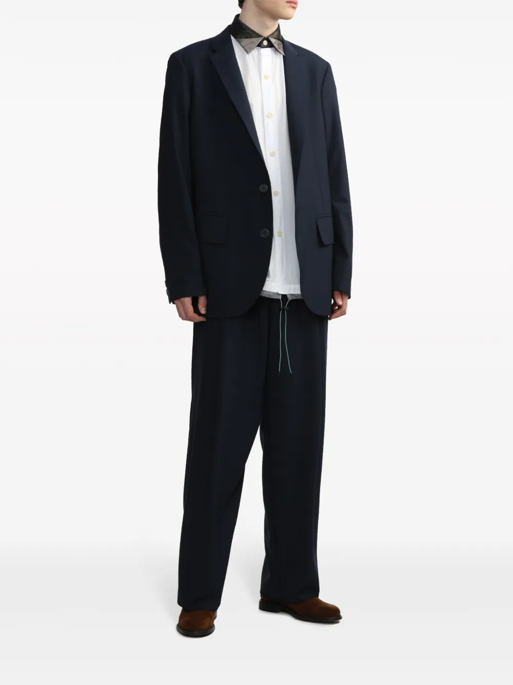 Kolor Blazer met enkele rij knopen - Blauw