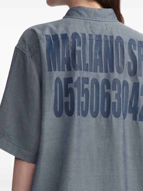 Magliano ロゴ シャツ | グレー | FARFETCH JP
