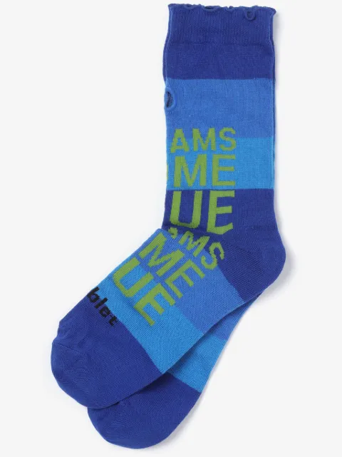 Doublet slogan-print striped socks
