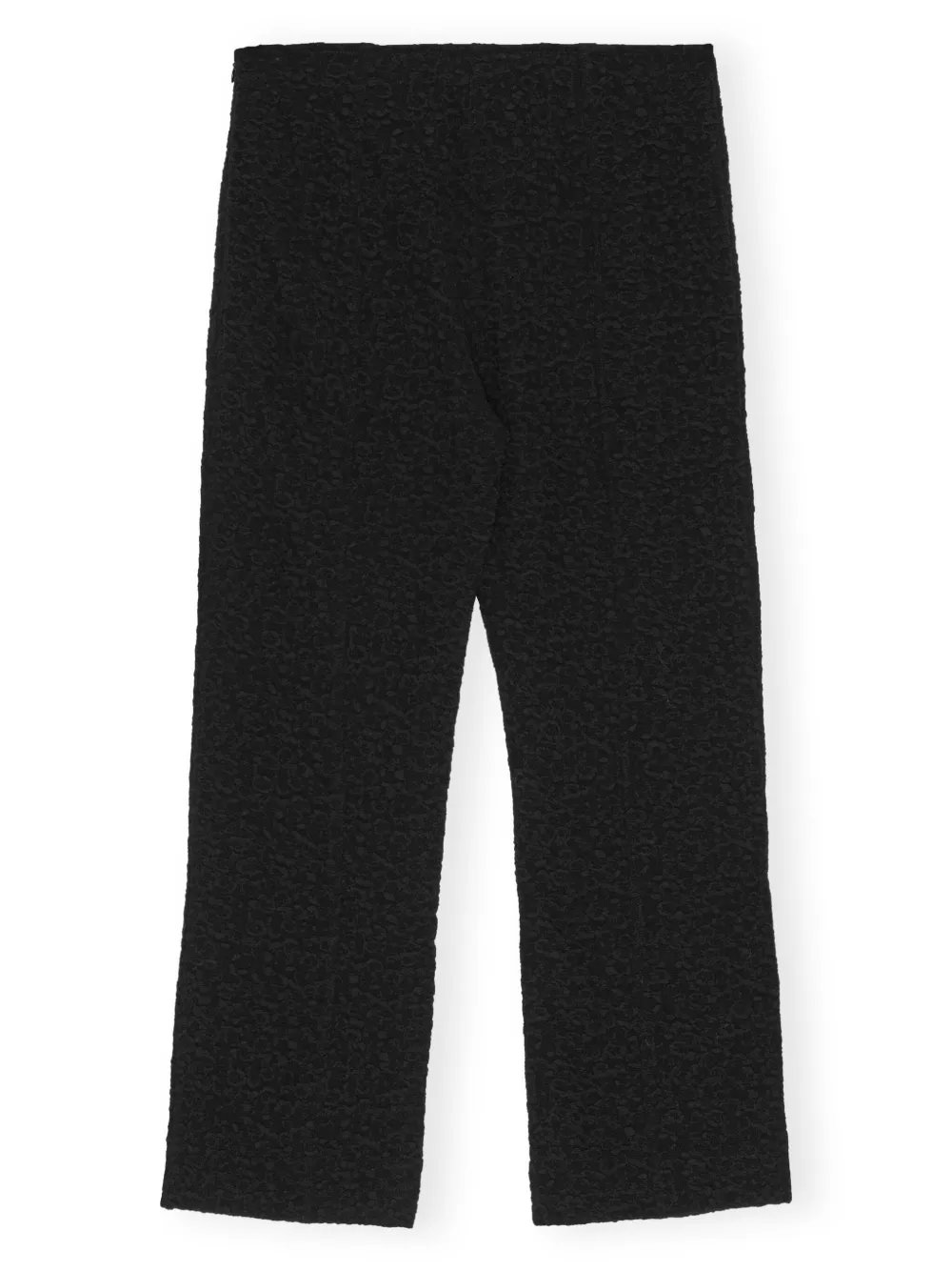 GANNI textured cropped trousers Women