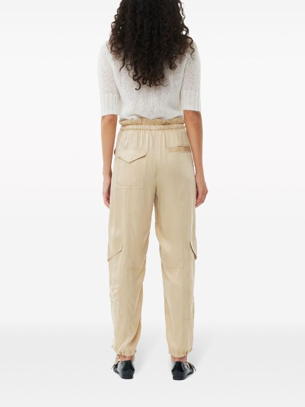 GANNI wide-leg Drawstring Jeans - Farfetch