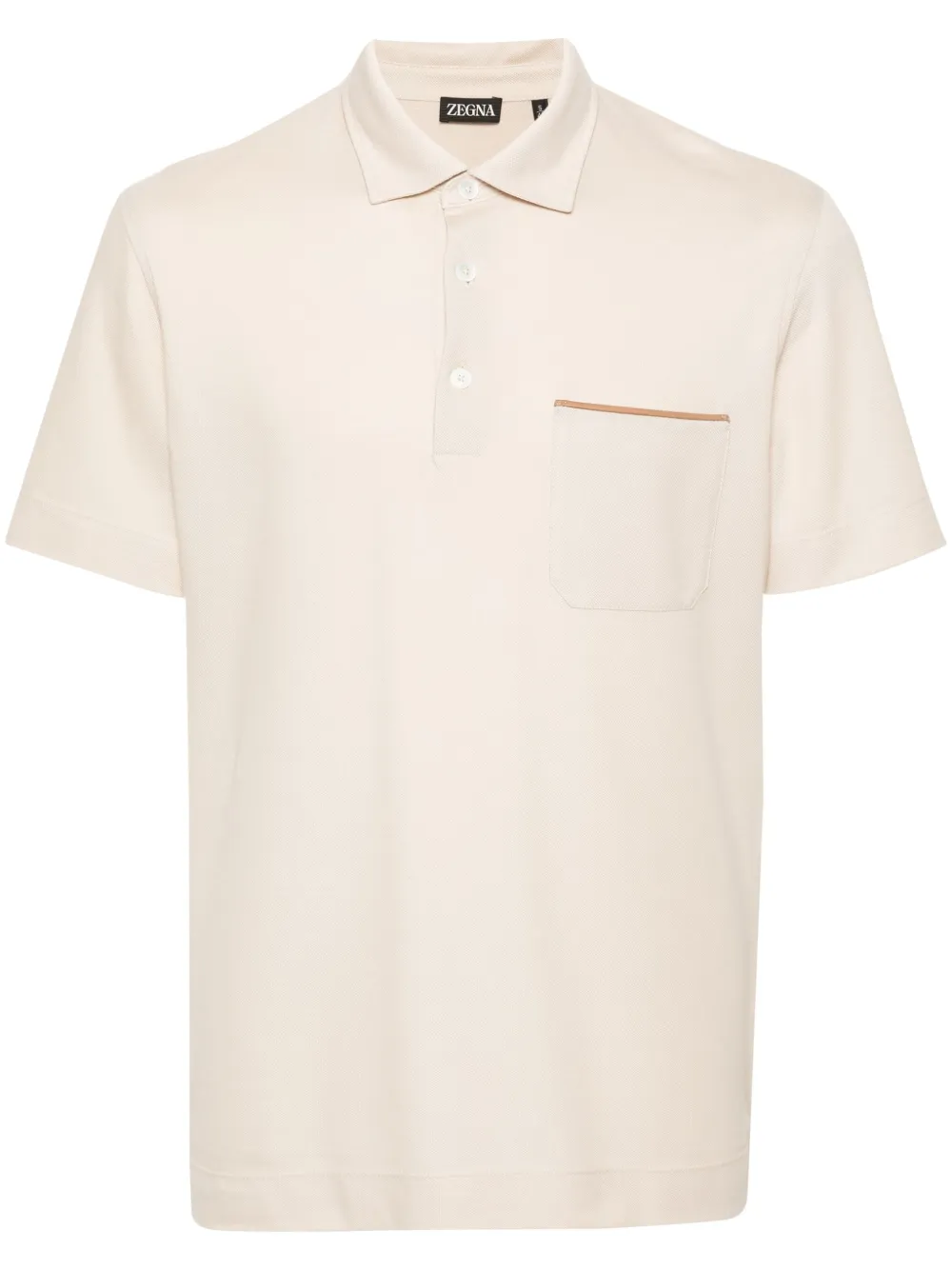 Zegna Piqué poloshirt Beige