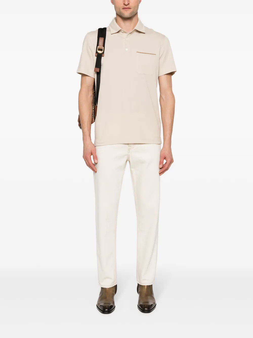 Zegna Piqué poloshirt - Beige