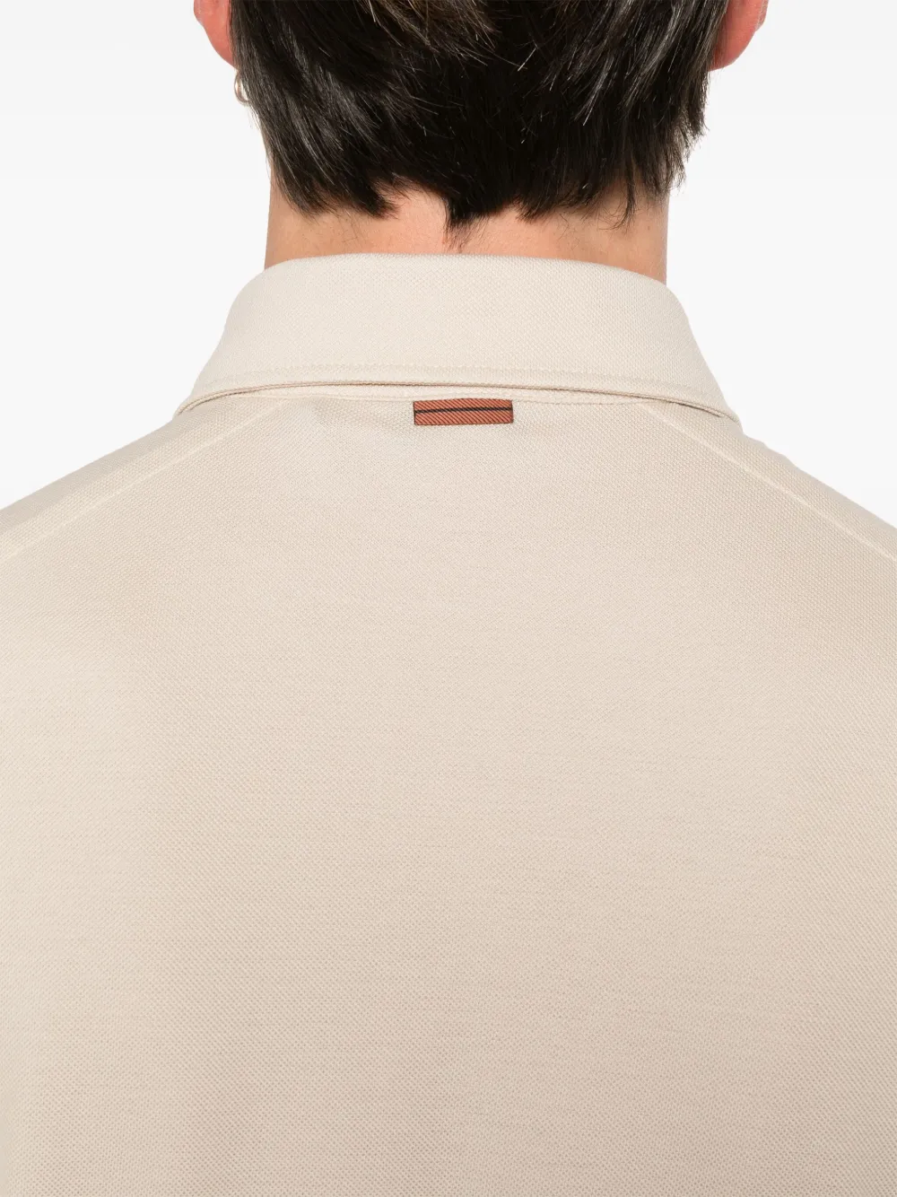 Zegna Piqué poloshirt Beige