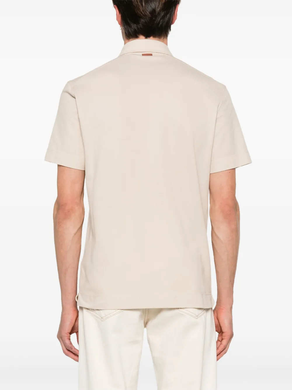 Zegna Piqué poloshirt Beige
